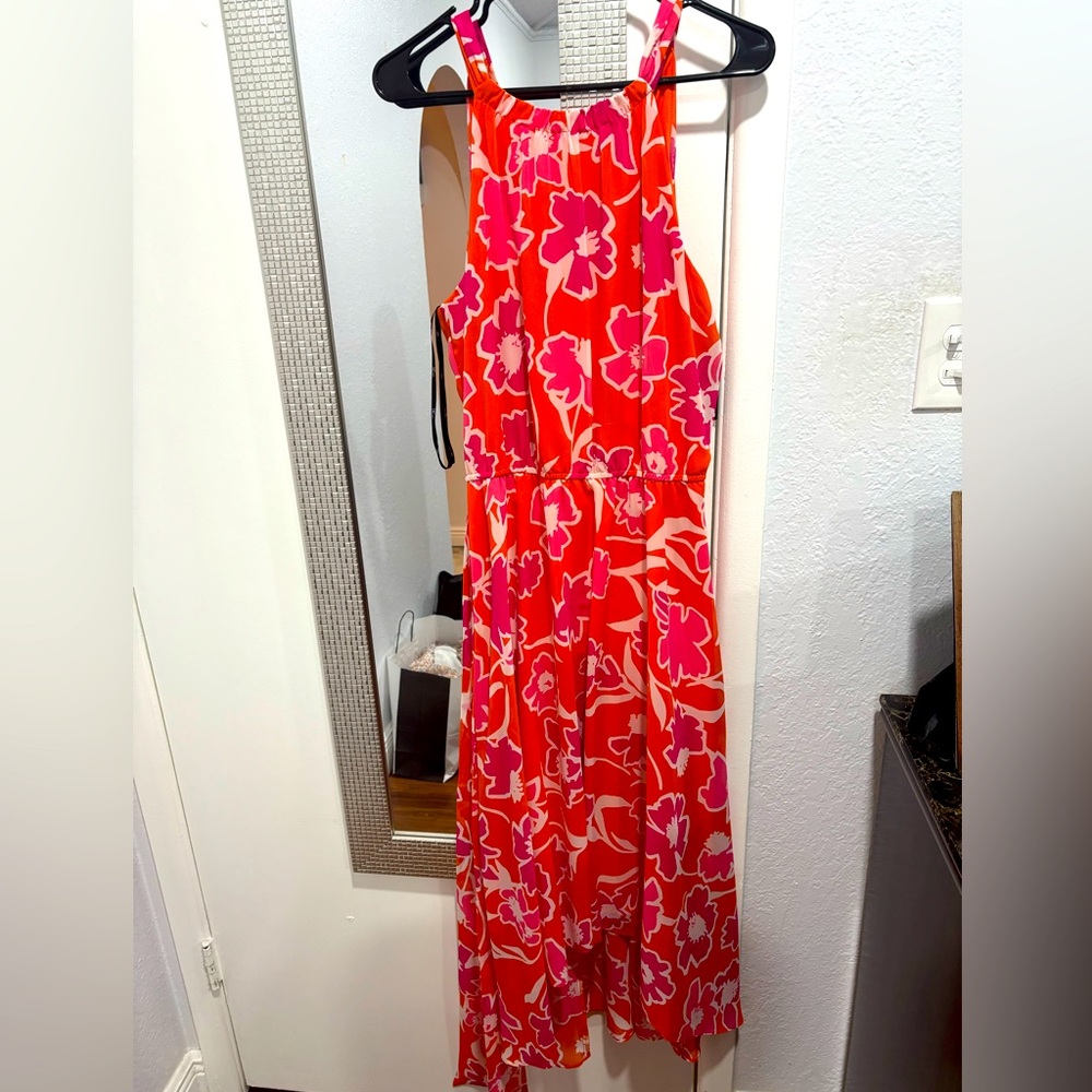 Macy’s Sleeveless floral midi dress
